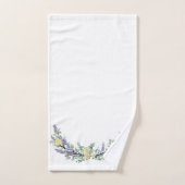 Lavender Eucalyptus yellow roses waterverf Bad Handdoek (Handdoek)