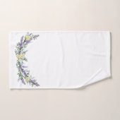 Lavender Eucalyptus yellow roses waterverf Bad Handdoek (Handdoek)