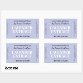 Lavender Extract Modern Label Sticker ZEX_001d (Vel)