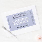 Lavender Extract Modern Label Sticker ZEX_001d (Envelop)