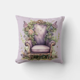 Lavender Fairy Dreams Butterfly Chair Kussen