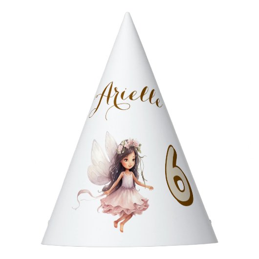 Lavender Fairy wildflower pixie birthday Feesthoedjes (Voorkant)