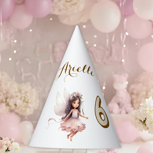 Lavender Fairy wildflower pixie birthday Feesthoedjes