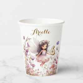 Lavender Fairy wildflower pixie birthday Papieren Bekers