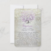 Lavender Fairytale lights Stars Weddenschap Kaart (Voorkant)