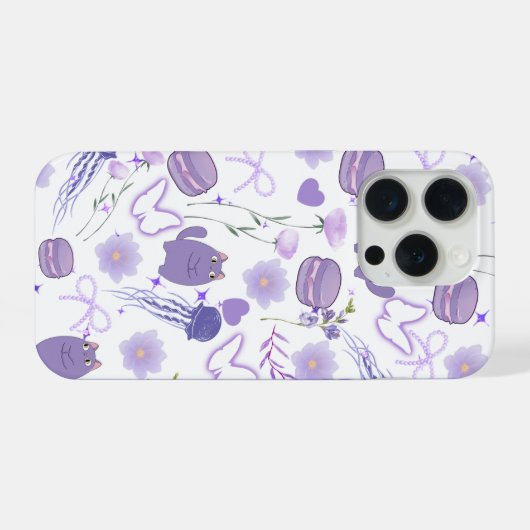 Lavender Fantasy Phone Case iPhone Hoesje (Achterkant horizontaal)