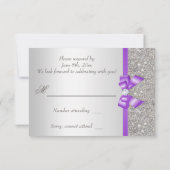 Lavender Faux Bow en Diamonds RSVP (Achterkant)