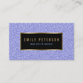 Lavender Faux Glitter Visitekaartje (Voorkant)