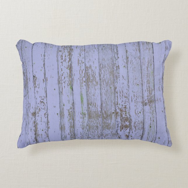 Lavender Faux-houtextuur Accent Pillow Kussen (Voorkant)