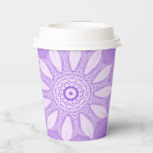 Lavender Faux Tulle Design Papieren Bekers (Achterkant)