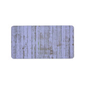 Lavender Faux Wood Texture Address Label (Voorkant)