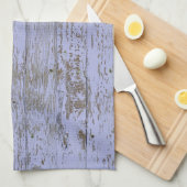 Lavender Faux Wood Texture Kitchen Towel Theedoek (Quarter Fold)