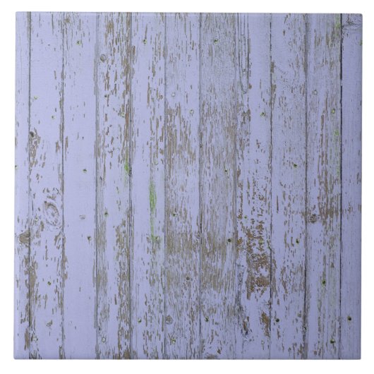 Lavender Faux Wood Texture Large Square Tile Tegeltje (Voorkant)