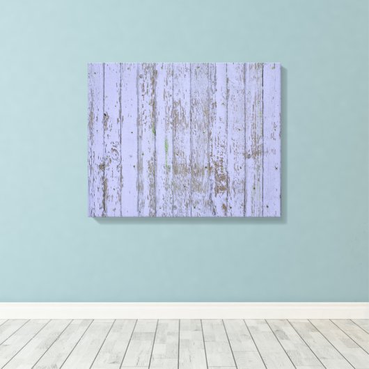 Lavender Faux Wood Texture Stretched Canvas Print (Insitu (Houten vloer))