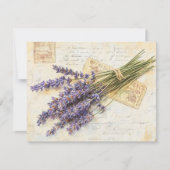 Lavender feestdagenkaart (Voorkant)