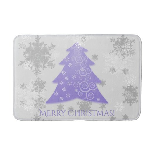 Lavender Festive Kerstmis Badmat (Voorkant)