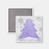 Lavender Festive Kerstmis Magnet (Voorkant / Achterkant)