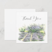 Lavender Field Bedankkaart (Voorkant / Achterkant)