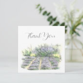Lavender Field Bedankkaart (Staand voorkant)