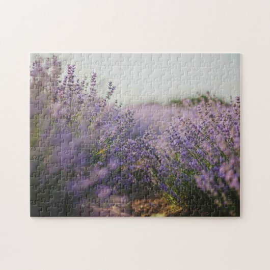Lavender Field building Jigzaag Puzzle Legpuzzel (Horizontaal)