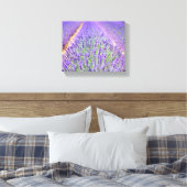 Lavender Field Canvas Afdruk (Insitu (Slaapkamer))