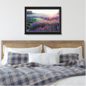 Lavender Field Canvas Afdruk (Insitu (Slaapkamer))