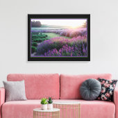 Lavender Field Canvas Afdruk (Insitu (Woonkamer))