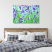 Lavender Field Canvas Afdruk (Insitu (Slaapkamer))