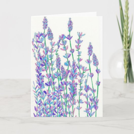 Lavender Field Card Kaart (Voorkant)