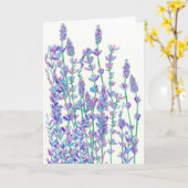 Lavender Field Card Kaart (Gele Bloem)