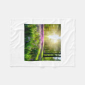 Lavender Field Fleece Deken (Voorkant (Horizontaal))