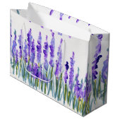 Lavender Field Gift Bag Groot Cadeauzakje (Voorkant Gekanteld)