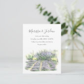 Lavender Field Kaart (Staand voorkant)