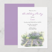 Lavender Field Kaart (Voorkant / Achterkant)