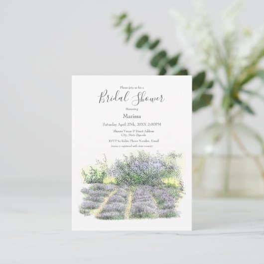 Lavender Field Kaart (Staand voorkant)