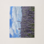 Lavender Field met Blue Sky en White Clouds Legpuzzel (Verticaal)