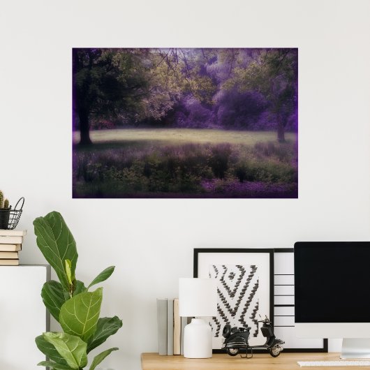 Lavender Field of Dreams Poster (Thuiskantoor)