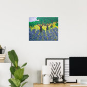 Lavender Field Poster (Thuiskantoor)