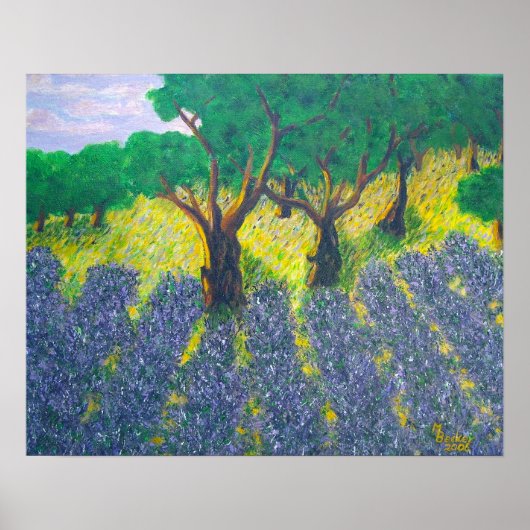 Lavender Field Poster (Voorkant)