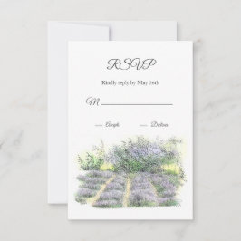 Lavender Field RSVP Kaartje