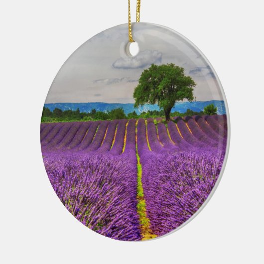 Lavender Field schilderachtig, Frankrijk Keramisch Ornament (Links)