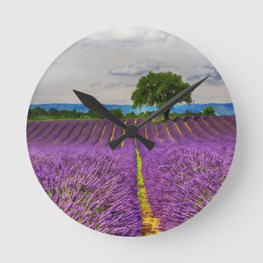 Lavender Field schilderachtig, Frankrijk Ronde Klok (Voorkant)