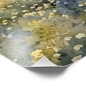  Lavender Field Watercolor Foto Afdruk (Hoek)