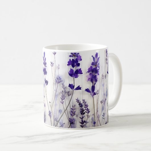 Lavender Fields 11 oz Koffie Mok (Voorkant rechts)