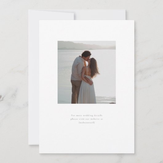 Lavender Fields 3 foto bruiloft Aangepast Save The Date (Achterkant)