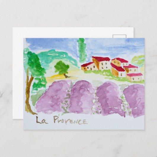 Lavender Fields Abbaye de Senanque | Provence Briefkaart (Voorkant / Achterkant)