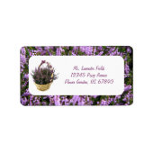 Lavender Fields and Basket Teacher Info Labels (Voorkant)