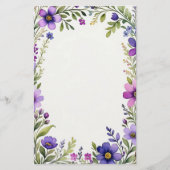 Lavender Fields Briefpapier (Voorkant)