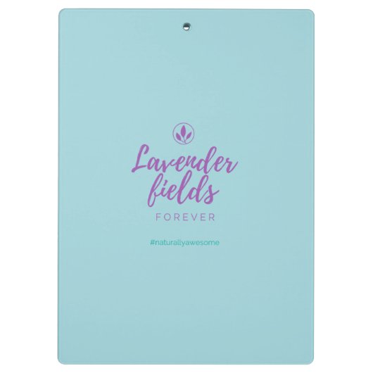 Lavender Fields Clip Board Klembord (Achterkant)