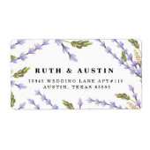 Lavender Fields Etiket (Voorkant)